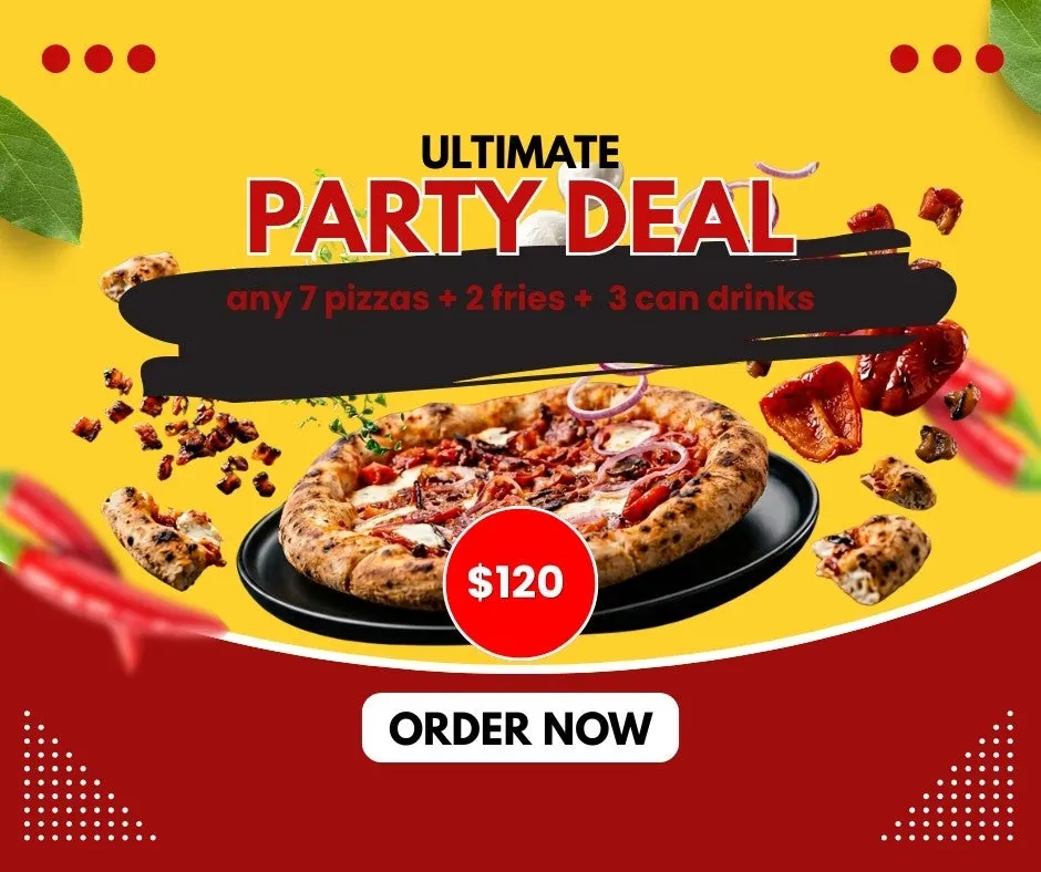 Pizza Deals menu at Neighbourhood Cafe