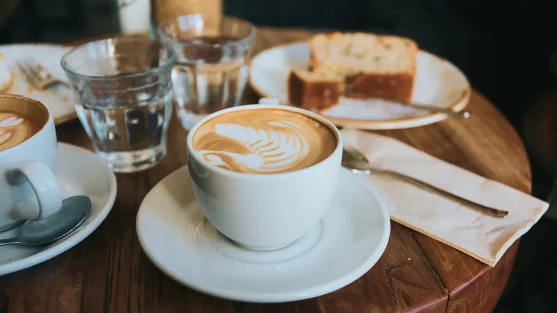 Coffee and pastries at Neighbourhood Cafe