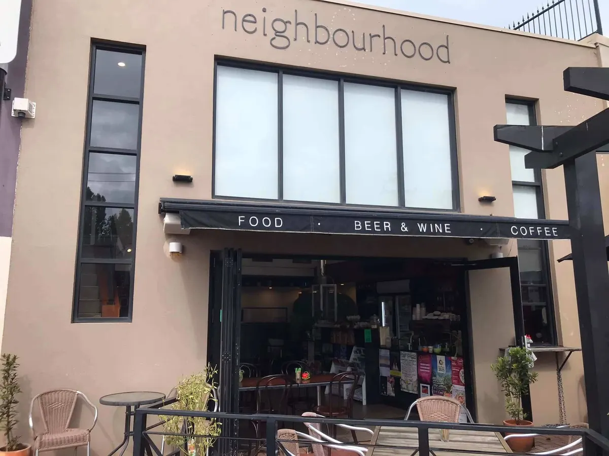 Dining at Neighbourhood Cafe in Trevallyn